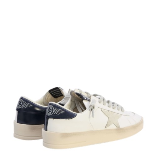 Stardan White Leather Sneakers