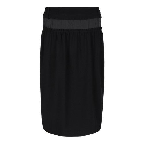 Black Pencil Midi Skirt