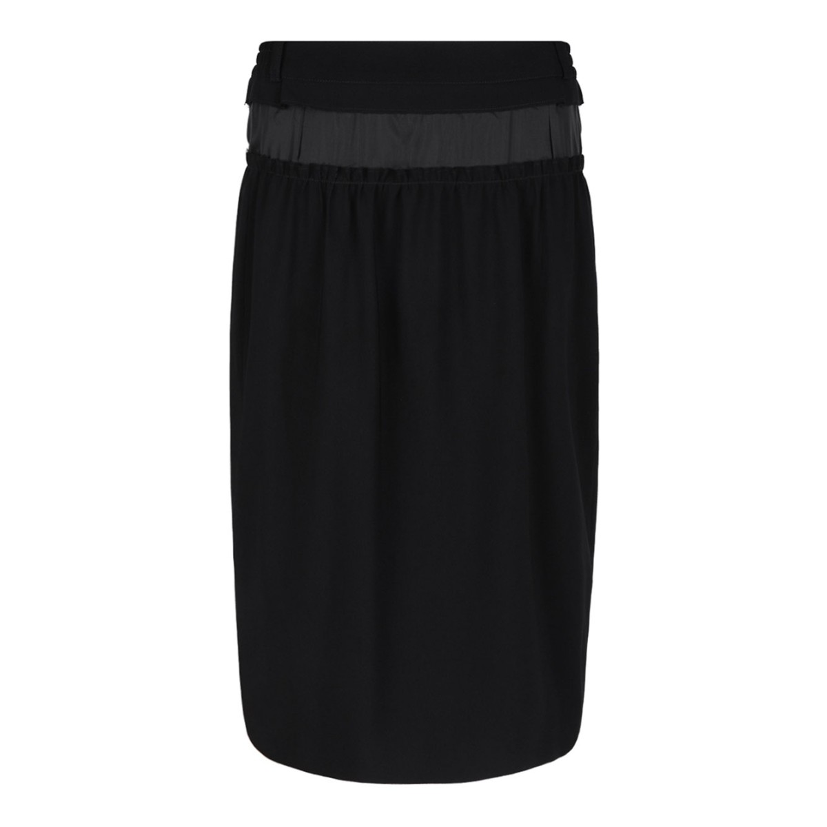 Black Pencil Midi Skirt