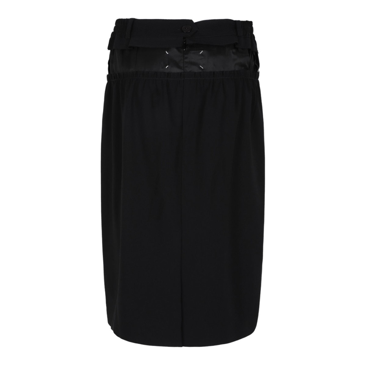 Black Pencil Midi Skirt
