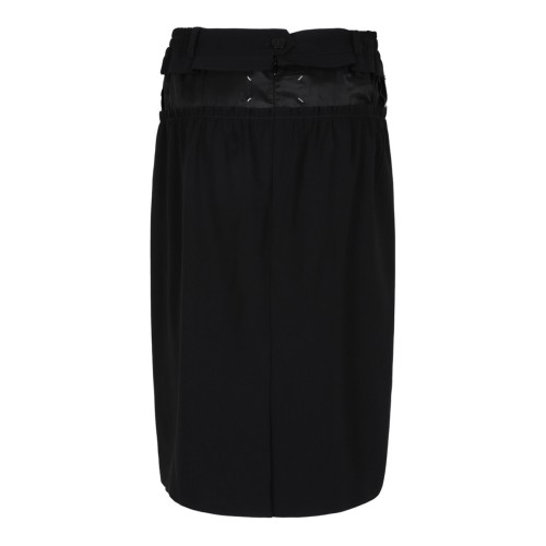 Black Pencil Midi Skirt