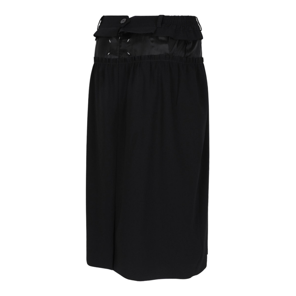 Black Pencil Midi Skirt