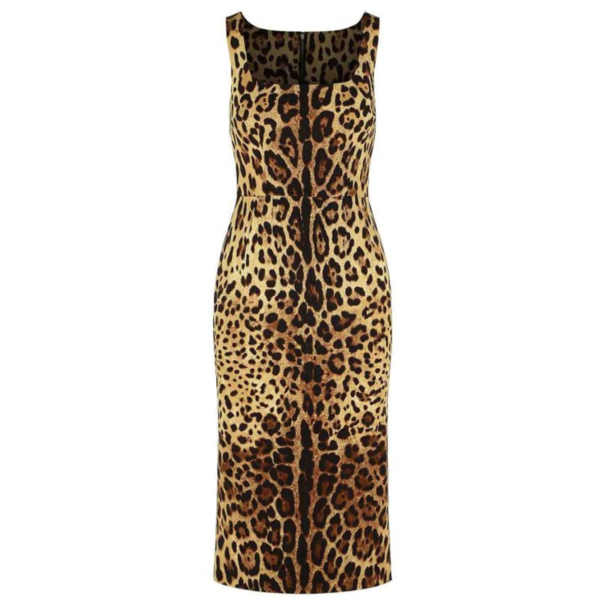 Leopard-Print Silk Dress