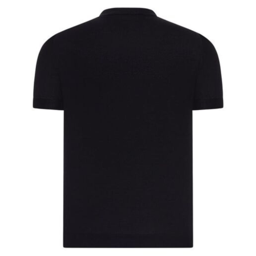 Black Cotton Crew Neck Sweater T-Shirt