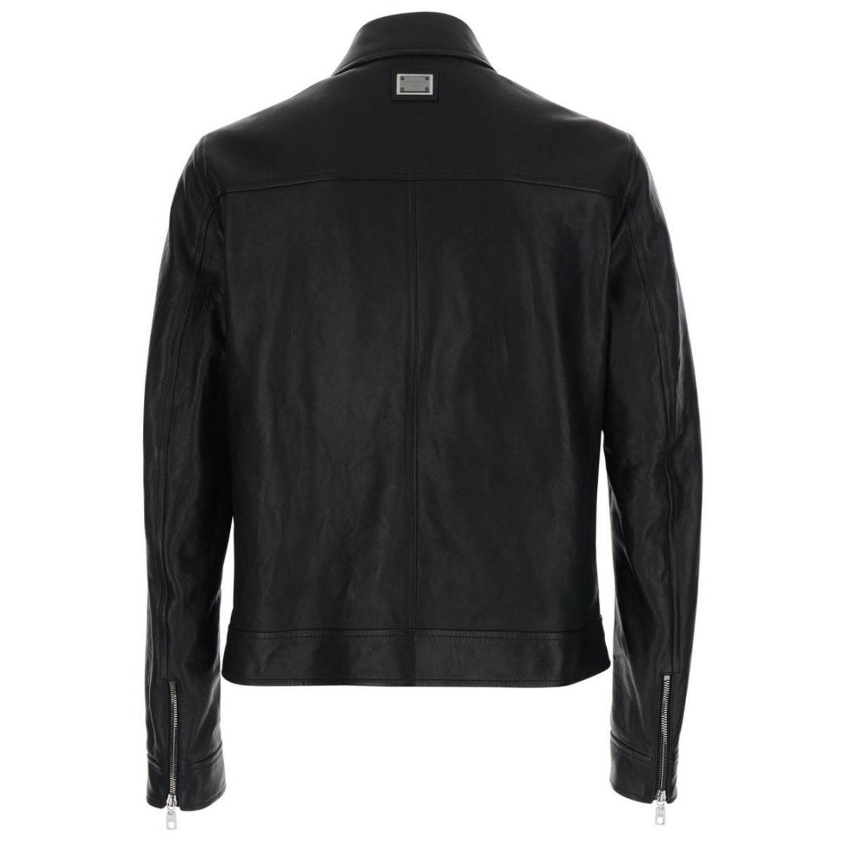 Black Leather Zip Jacket