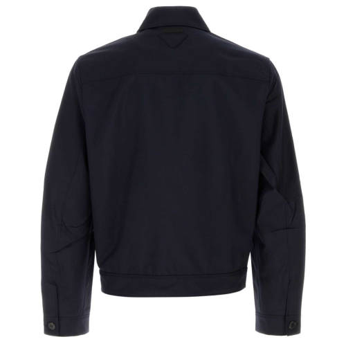 Navy Embroidered Logo Jacket