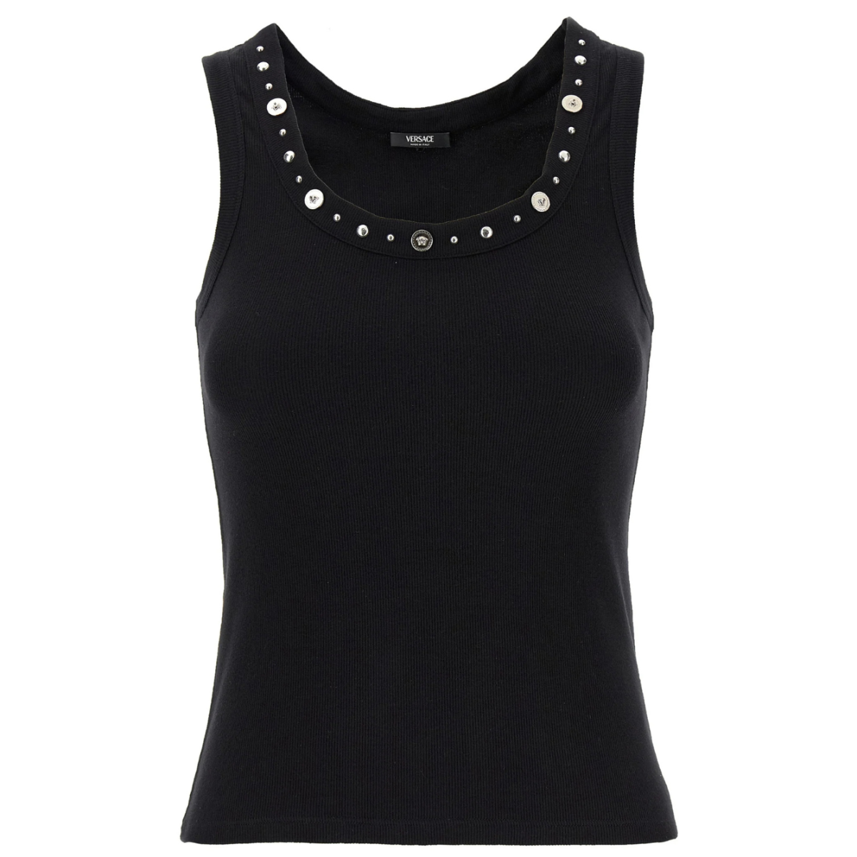 Black Studded Tank Top