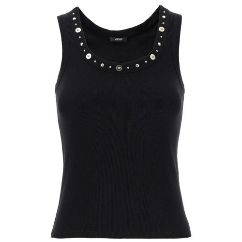 Black Studded Tank Top