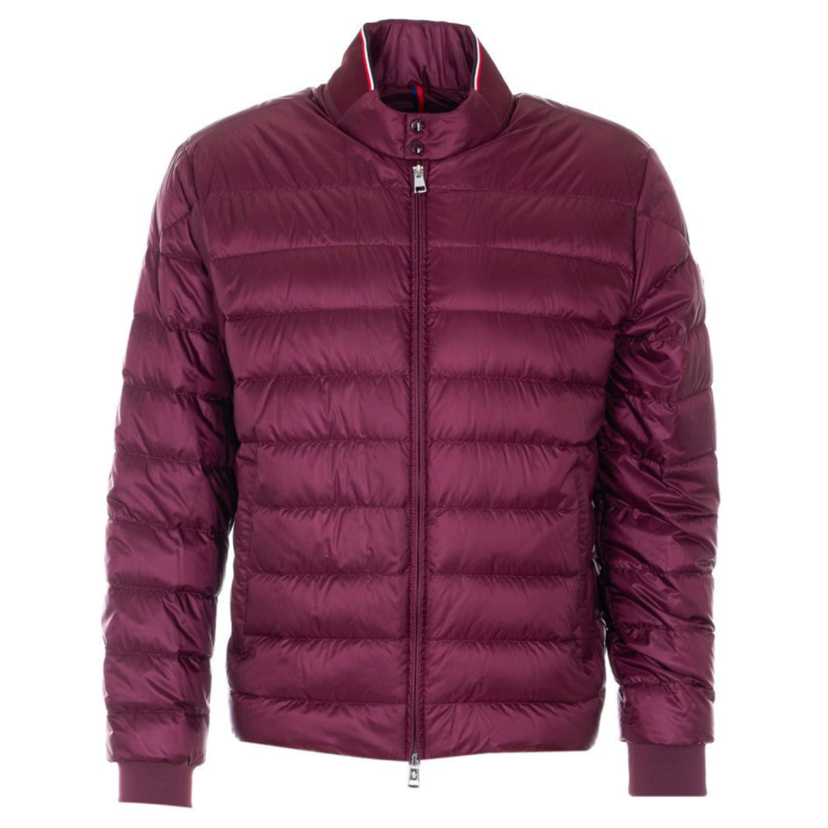 Burgundy Quilted Down Jacket