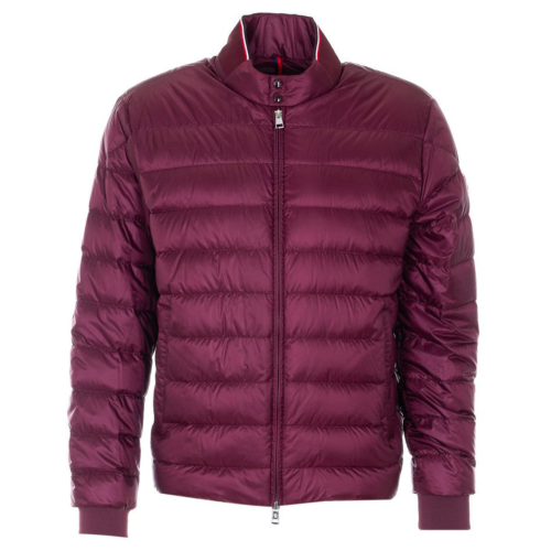 Burgundy Quilted Down Jacket