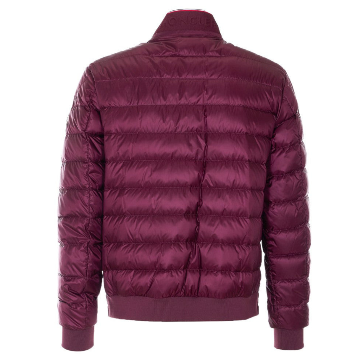 Burgundy Quilted Down Jacket