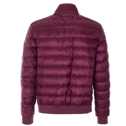 Burgundy Quilted Down Jacket