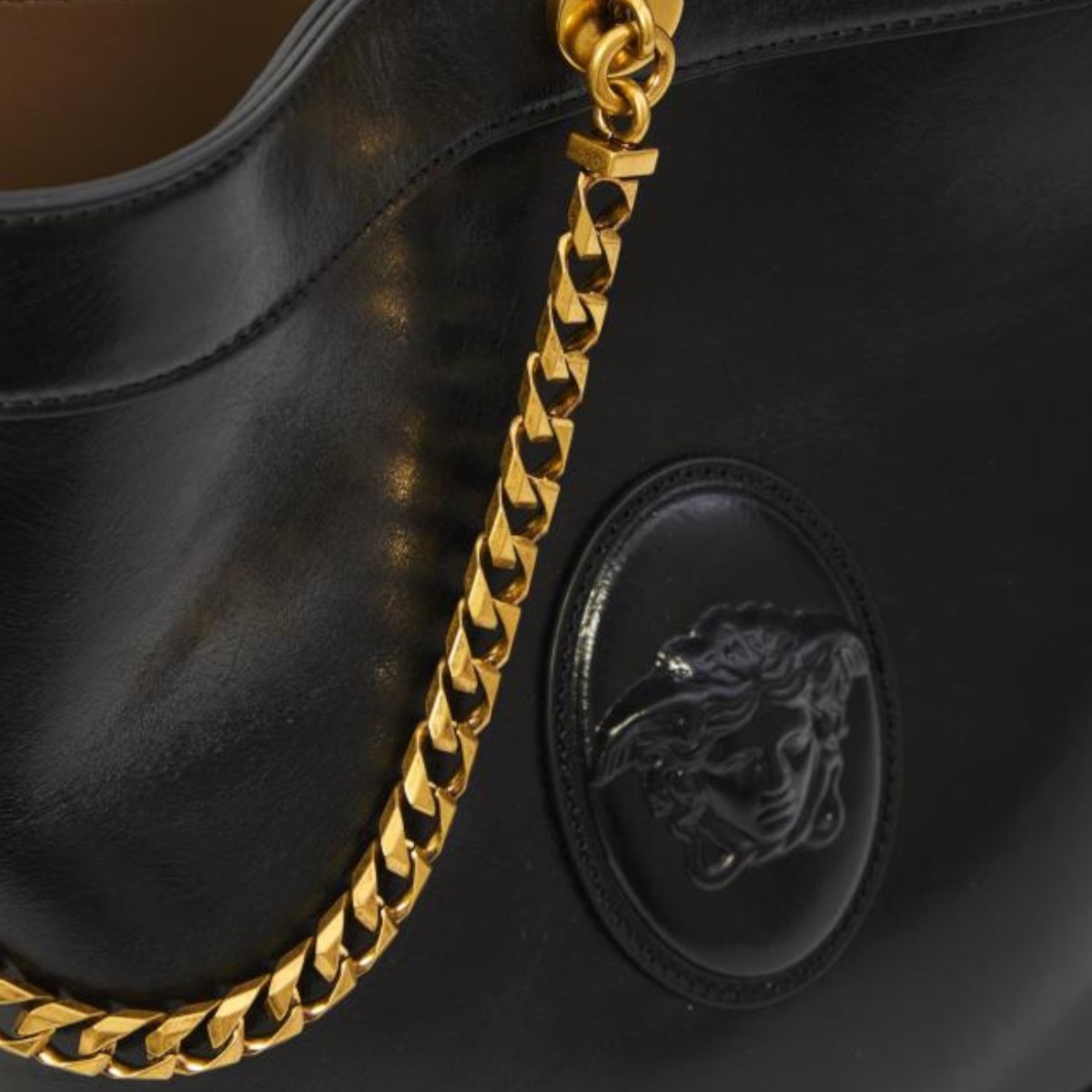 Black Medusa Bucket Bag