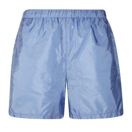 Light Blue Pocket-Detail Shorts