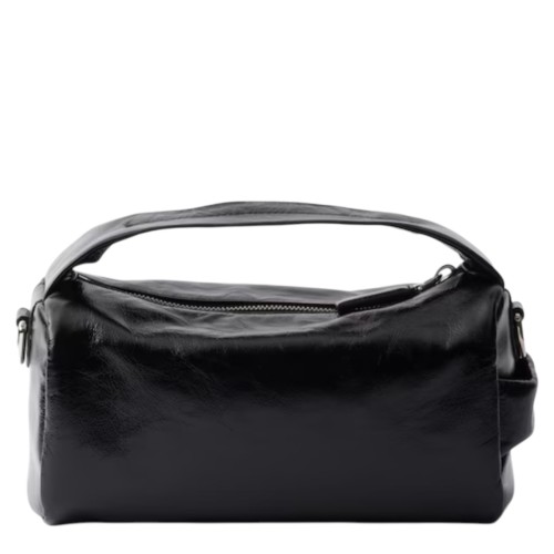 Black Leather Shoulder Bag 2