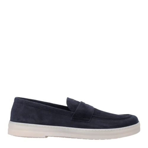Dark Blue Suede Loafers