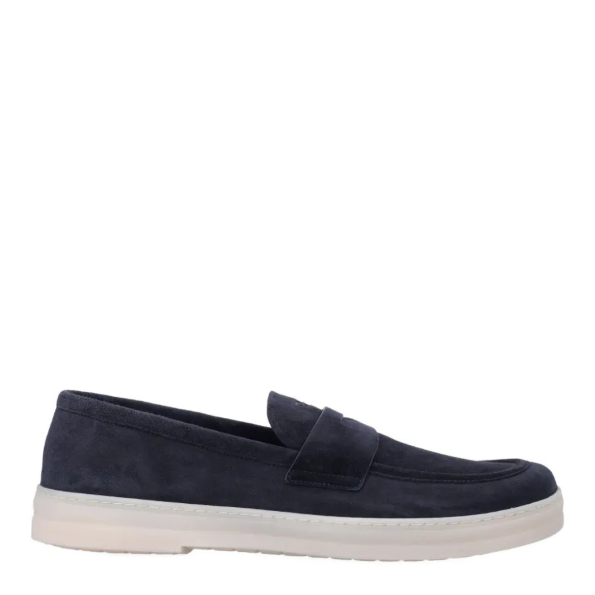 Dark Blue Suede Loafers