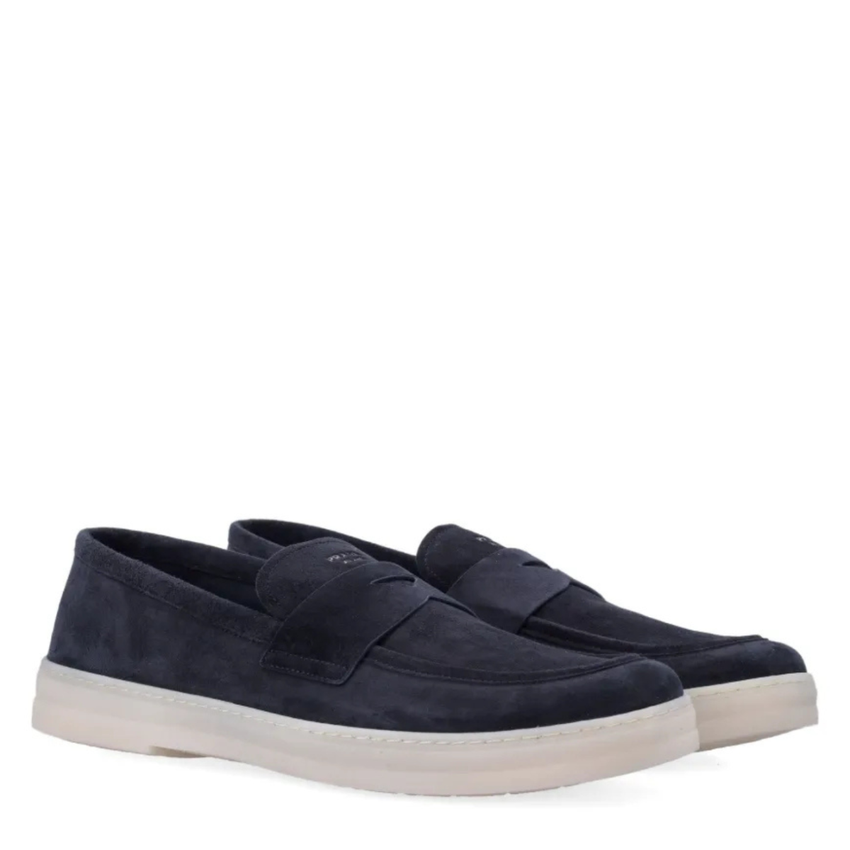 Dark Blue Suede Loafers