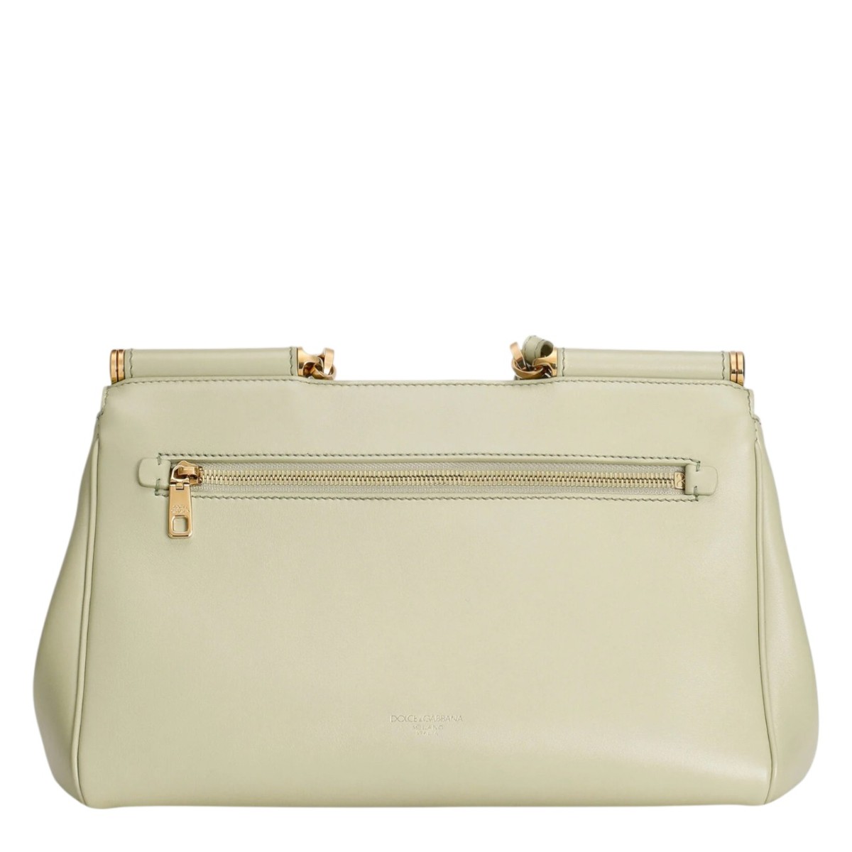 Light Sage Medium My Sicily Handbag In Calfskin