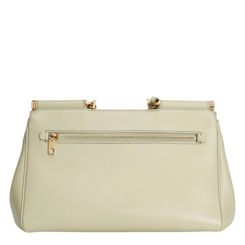 Light Sage Medium My Sicily Handbag In Calfskin