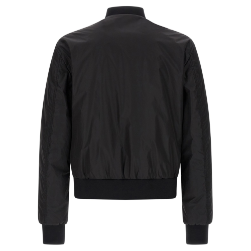 Black Bomber Jacket With DG Patch 2