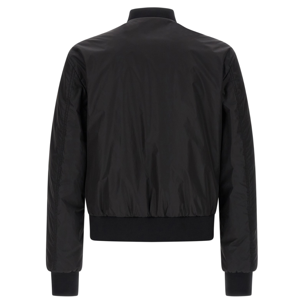 Black Bomber Jacket With DG Patch