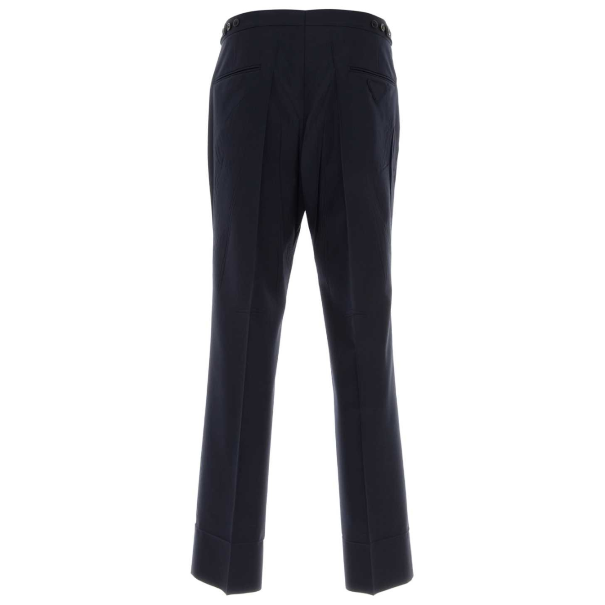 Navy Blue Tailored Trousers