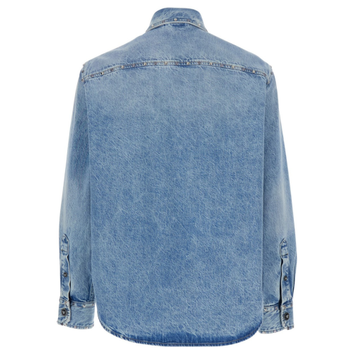 Blue Denim Shirt With Stud Details 2