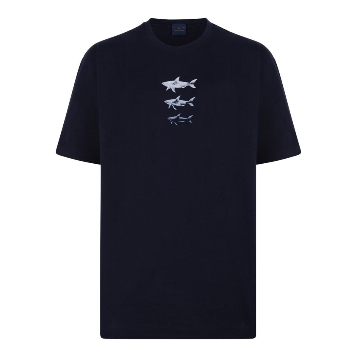 Navy Blue Shark Graphic T-Shirt