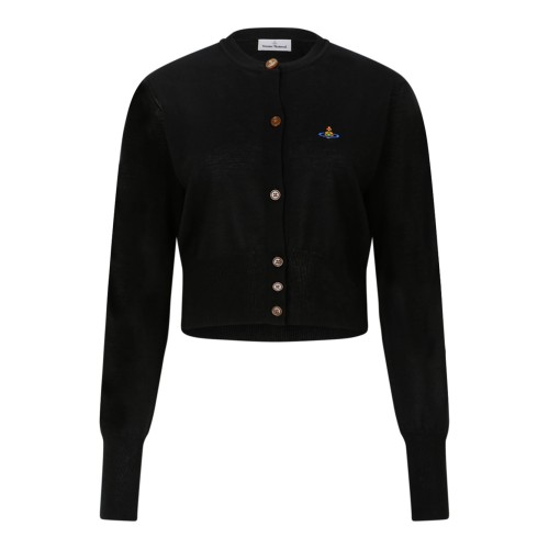 Black Bea Cropped Cardigan