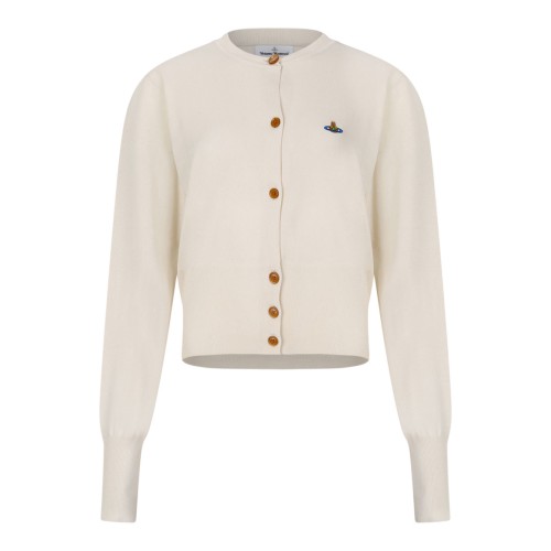 Cream Bea Cropped Cardigan