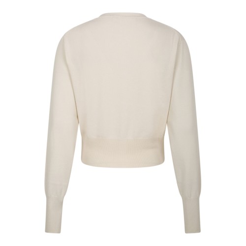 Cream Bea Cropped Cardigan