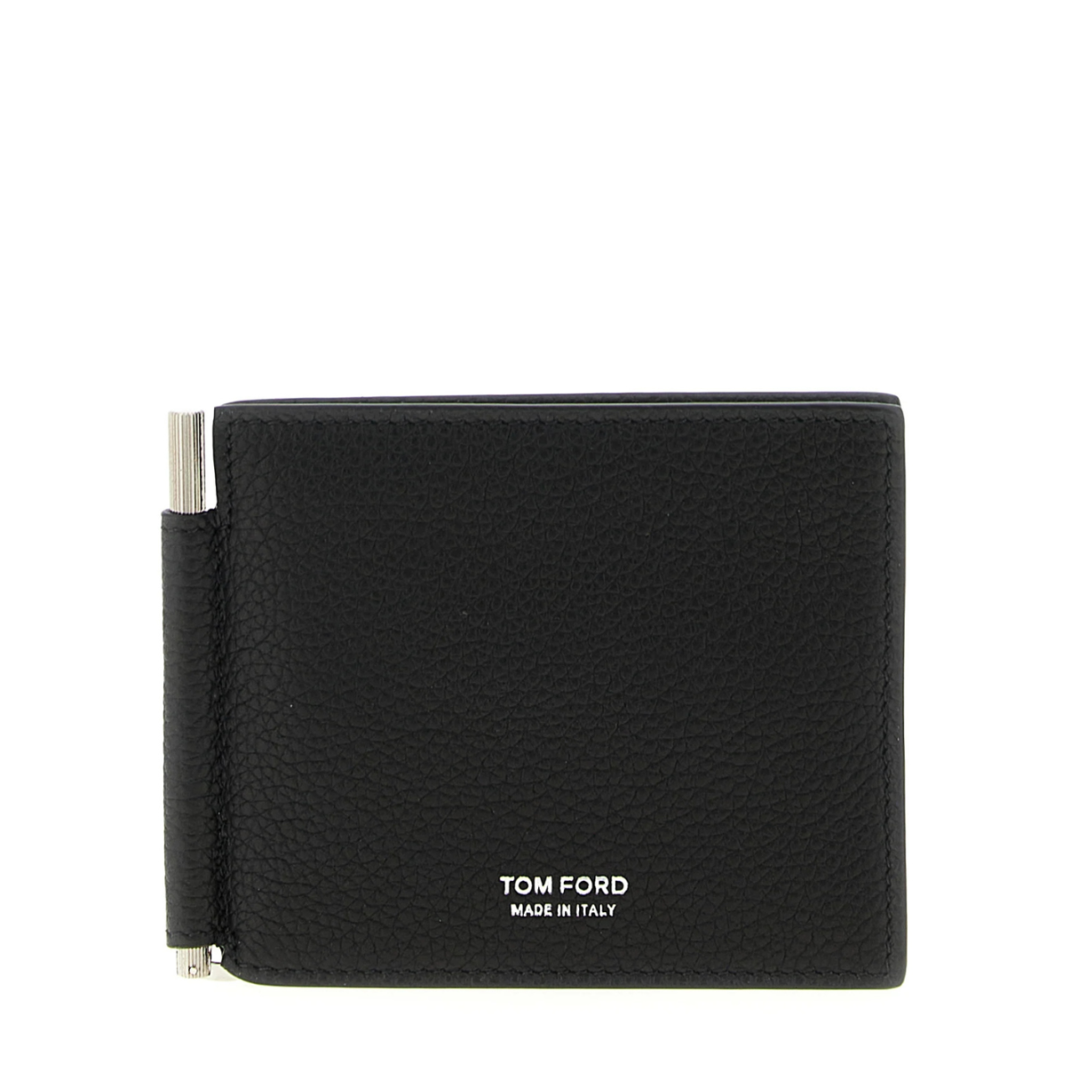 Black Hammered Leather Card Holder