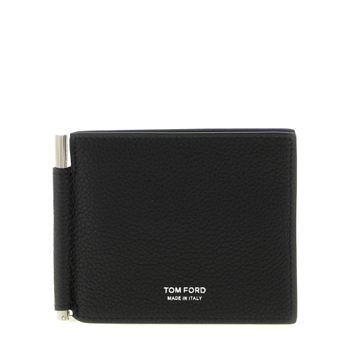 Black Hammered Leather Card Holder