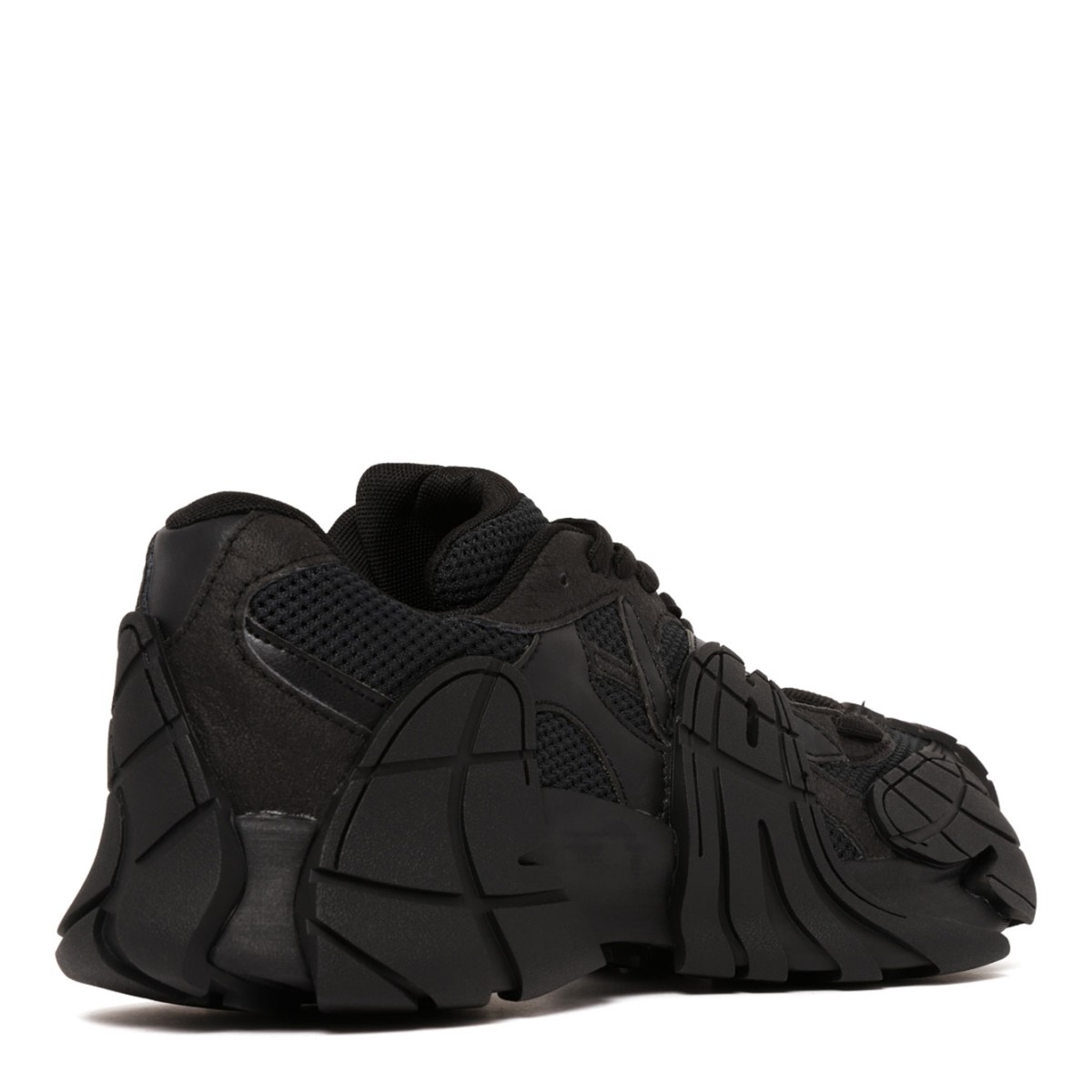 Black Tormenta Sneakers With Inserts