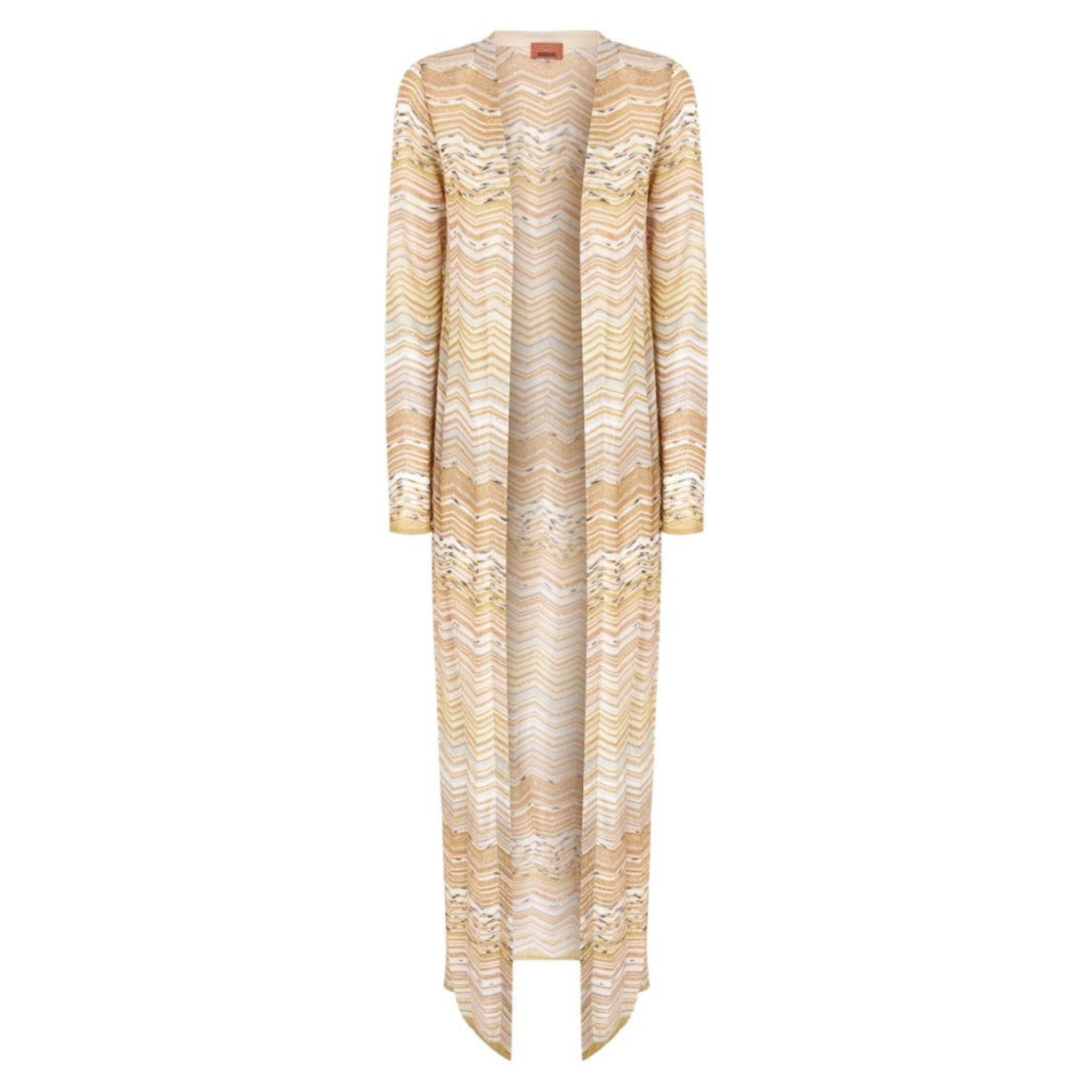 Multicolour Long Open Cardigan