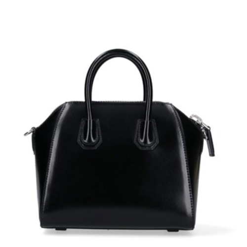 Black Mini Antigona Bag in Leather 2