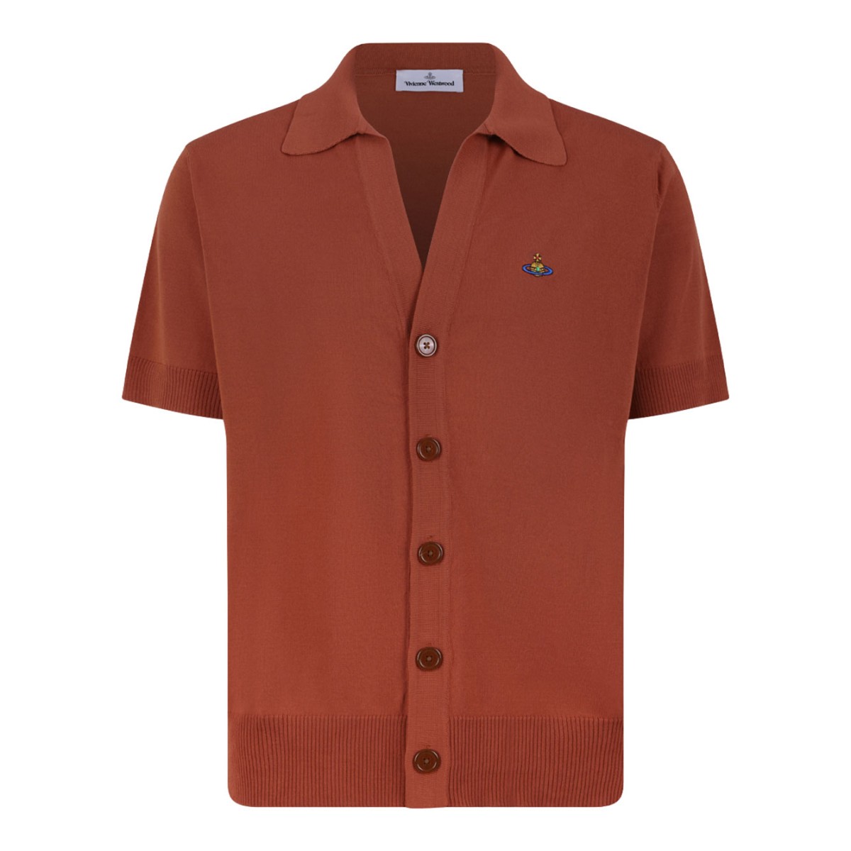 Dark Red V-Neck Cardigan