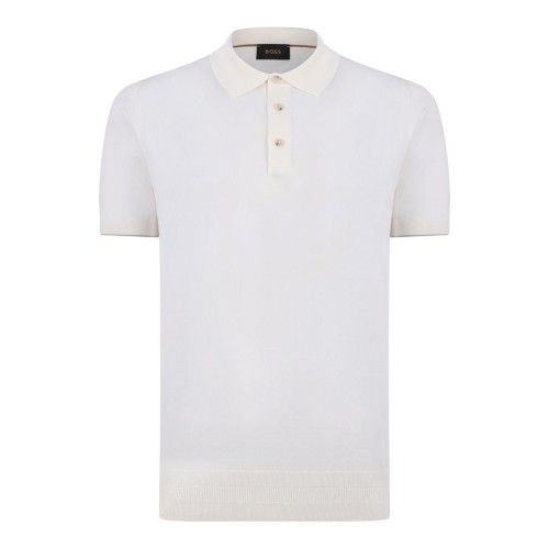 Open White Polo Shirt