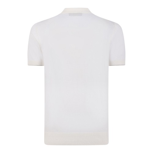 Open White Polo Shirt 2