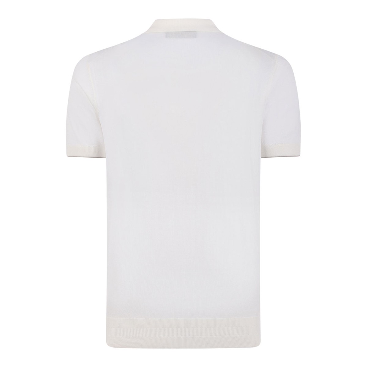 Open White Polo Shirt