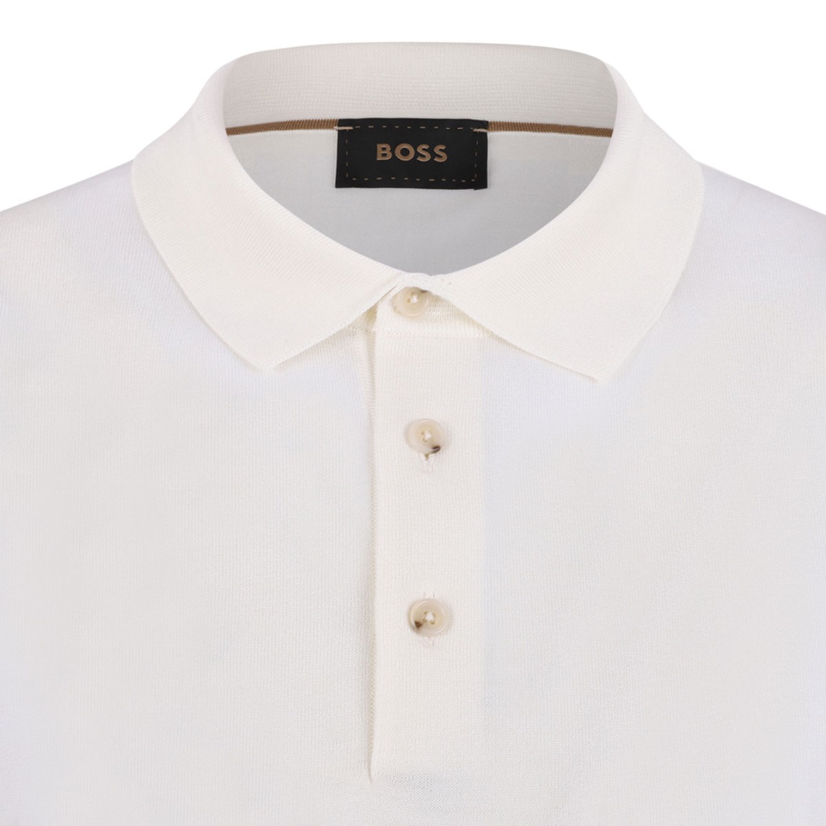 Open White Polo Shirt