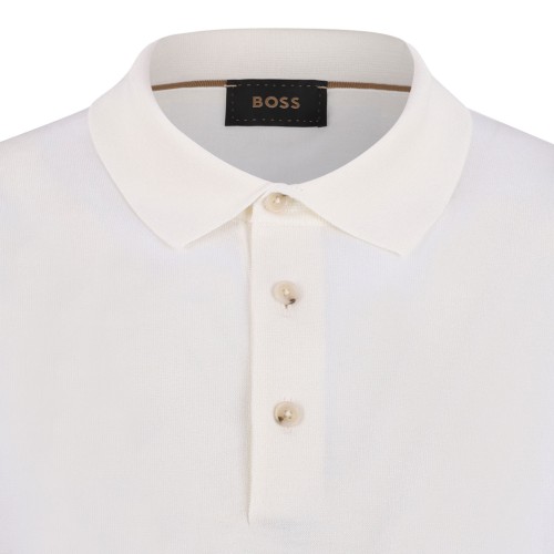 Open White Polo Shirt