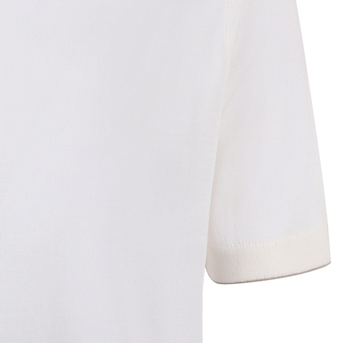 Open White Polo Shirt