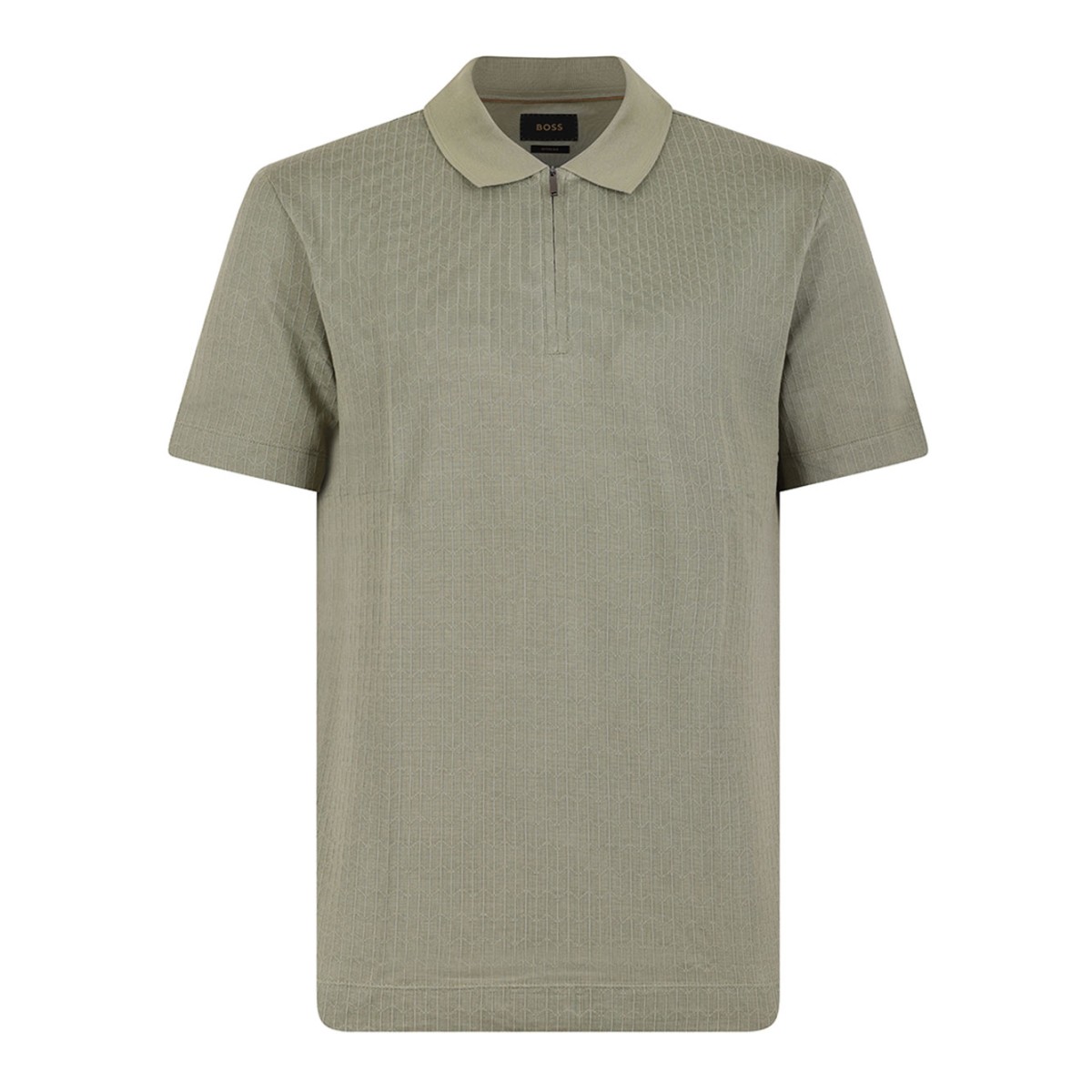 Zip-Neck Polo Shirt In Cotton And Silk