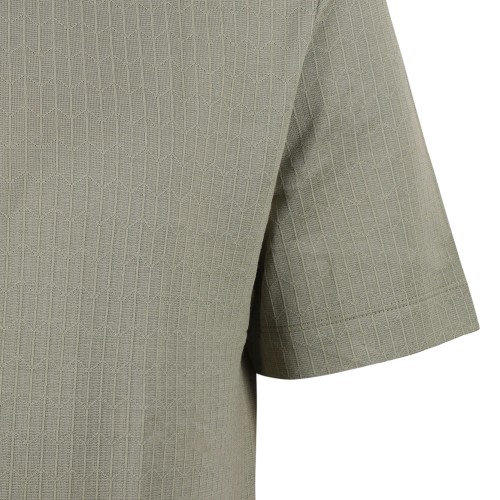 Zip-Neck Polo Shirt In Cotton And Silk