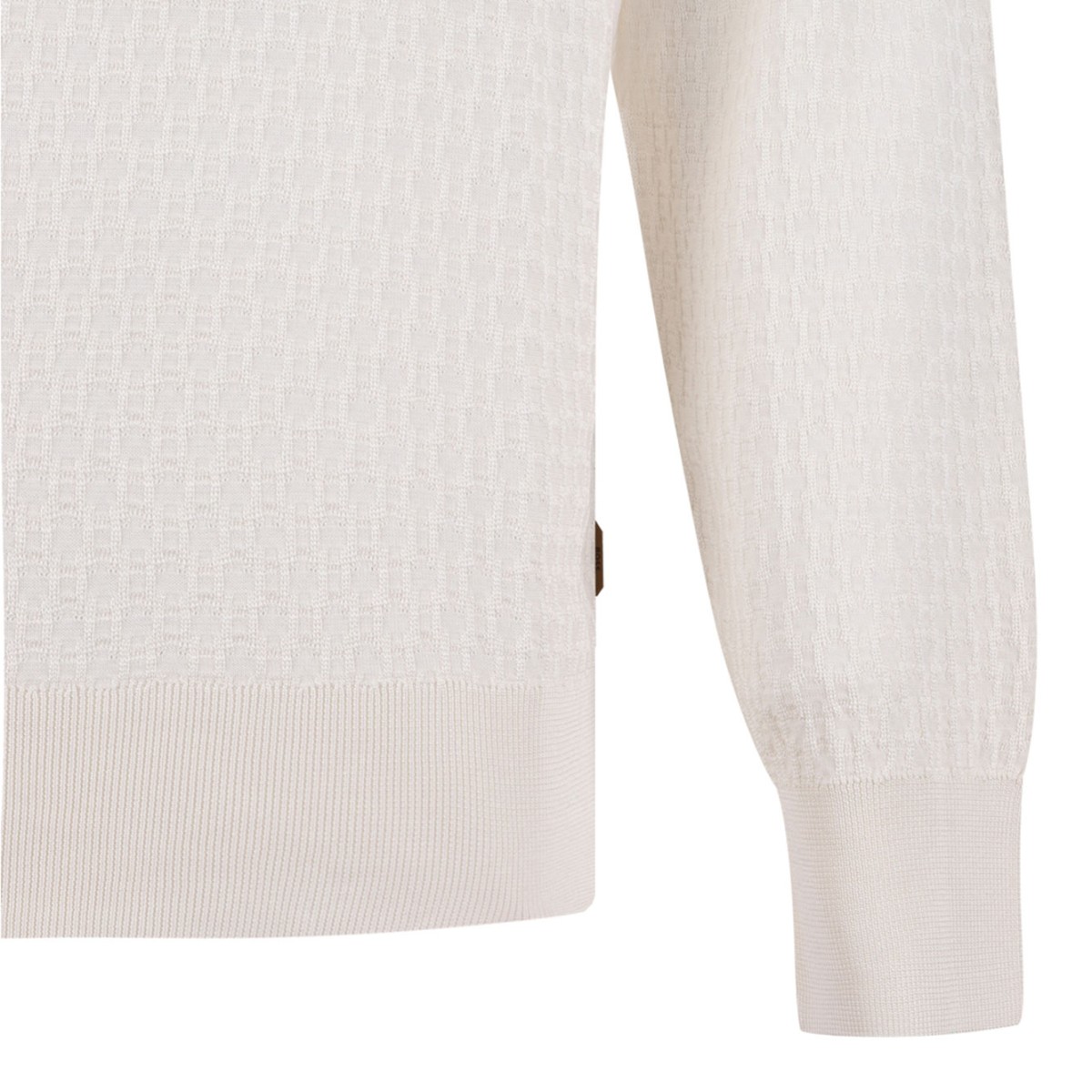 White Silk Polo Shirt