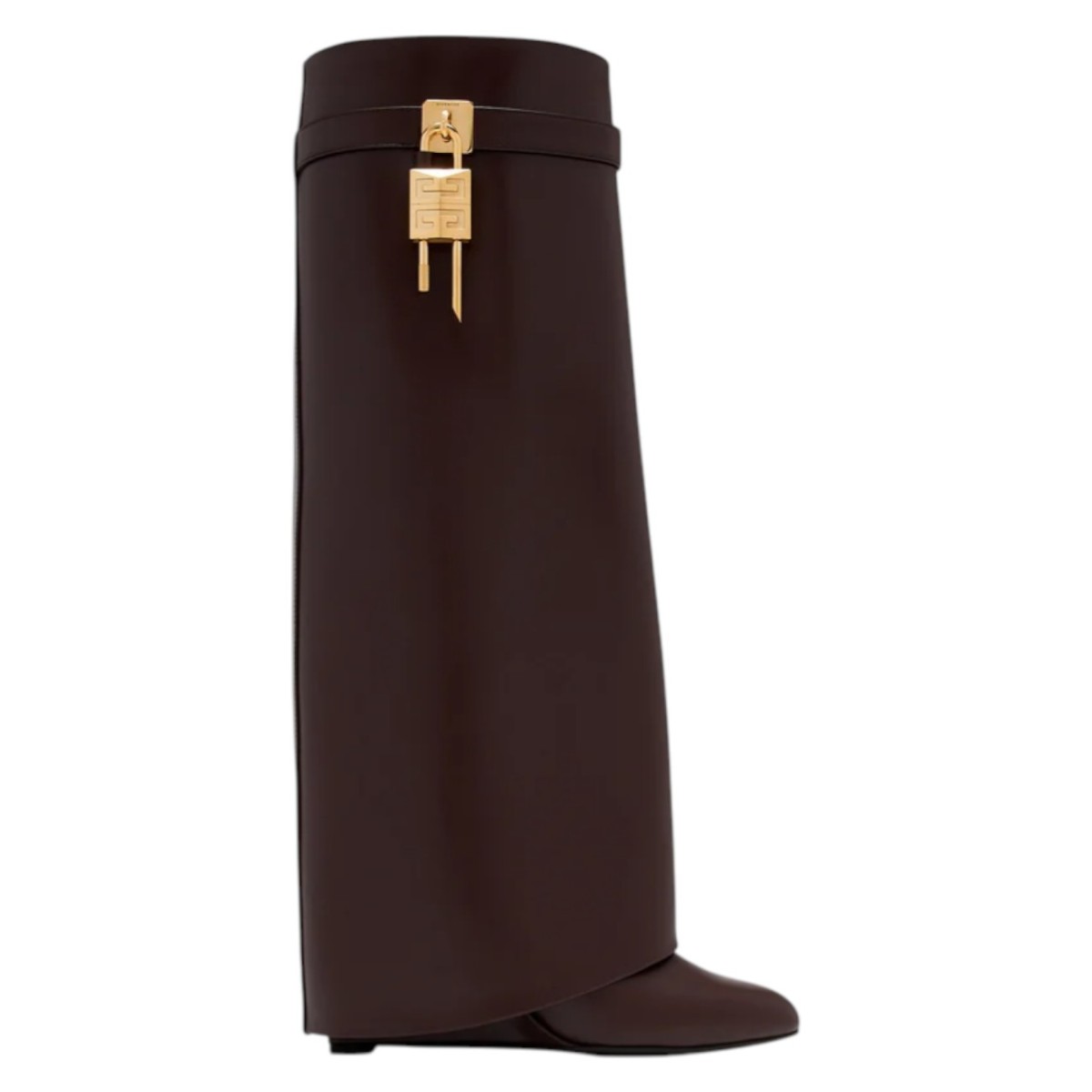 Bordeaux Shark Lock Boots