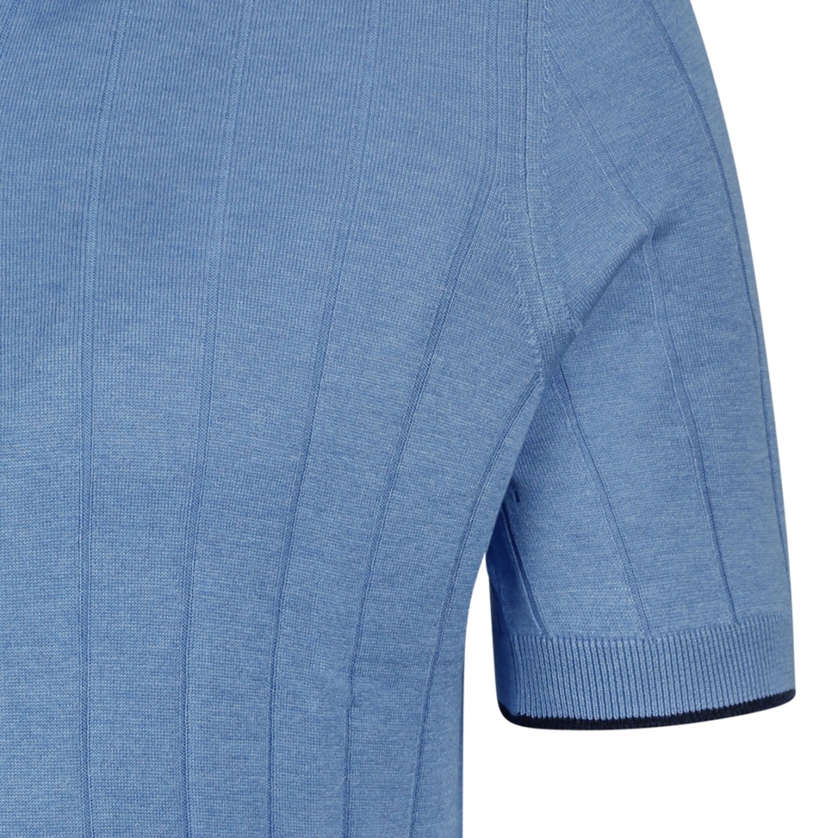 Light Blue Knit Polo Shirt