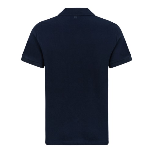 Navy Blue Organic Cotton Polo Shirt 2